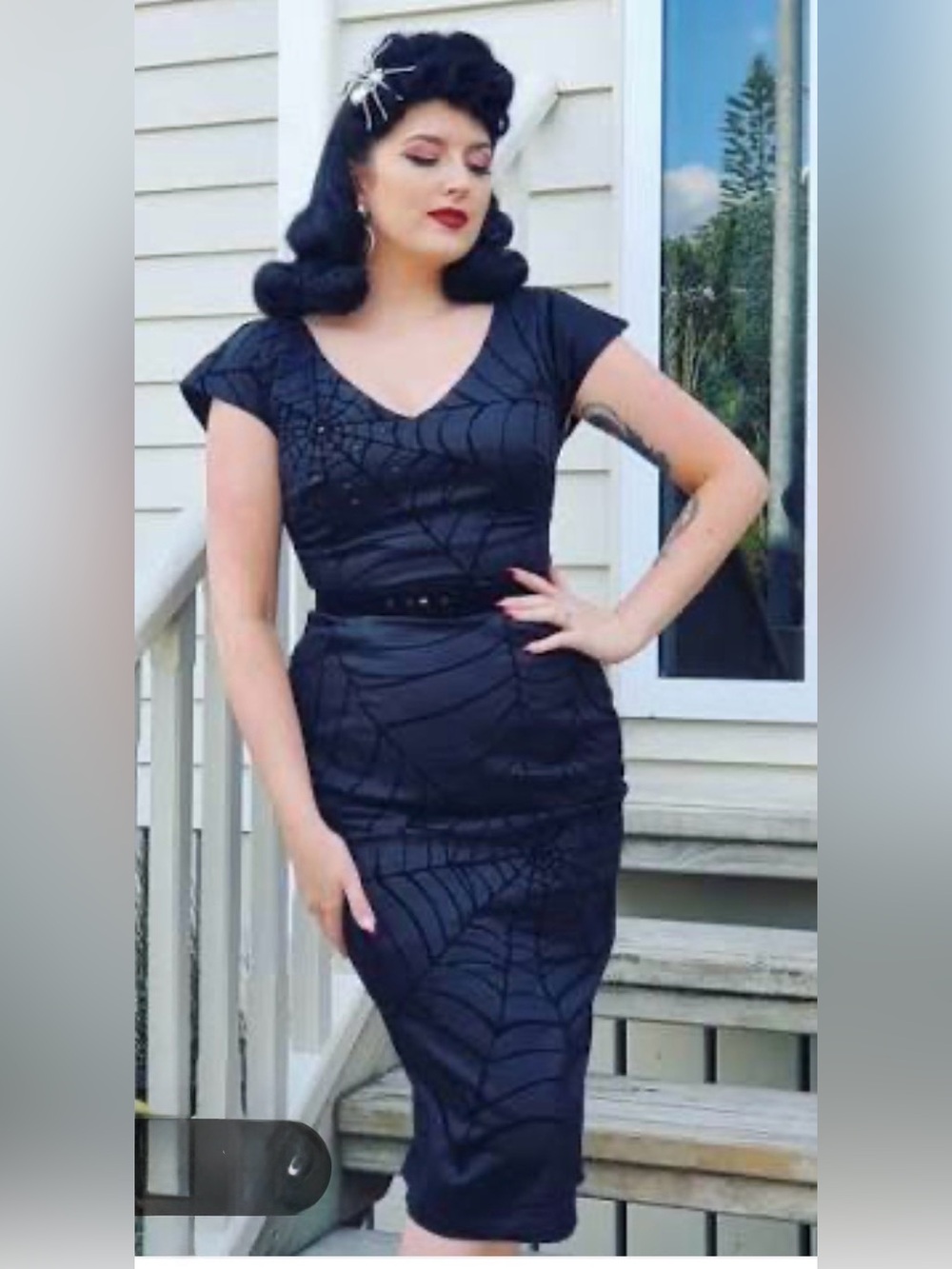 Vixen by Micheline Pitt Widow Soider web dress 3XL